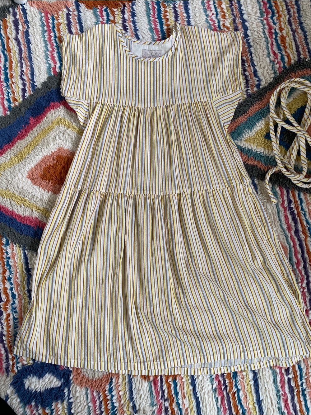 Ace & Jig Stripe Tiered Cotton Dress